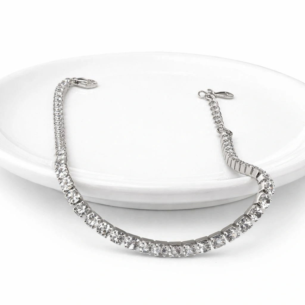 Crystal Glow Tennis Bracelet