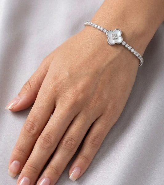 Floral Glow Tennis Bracelet