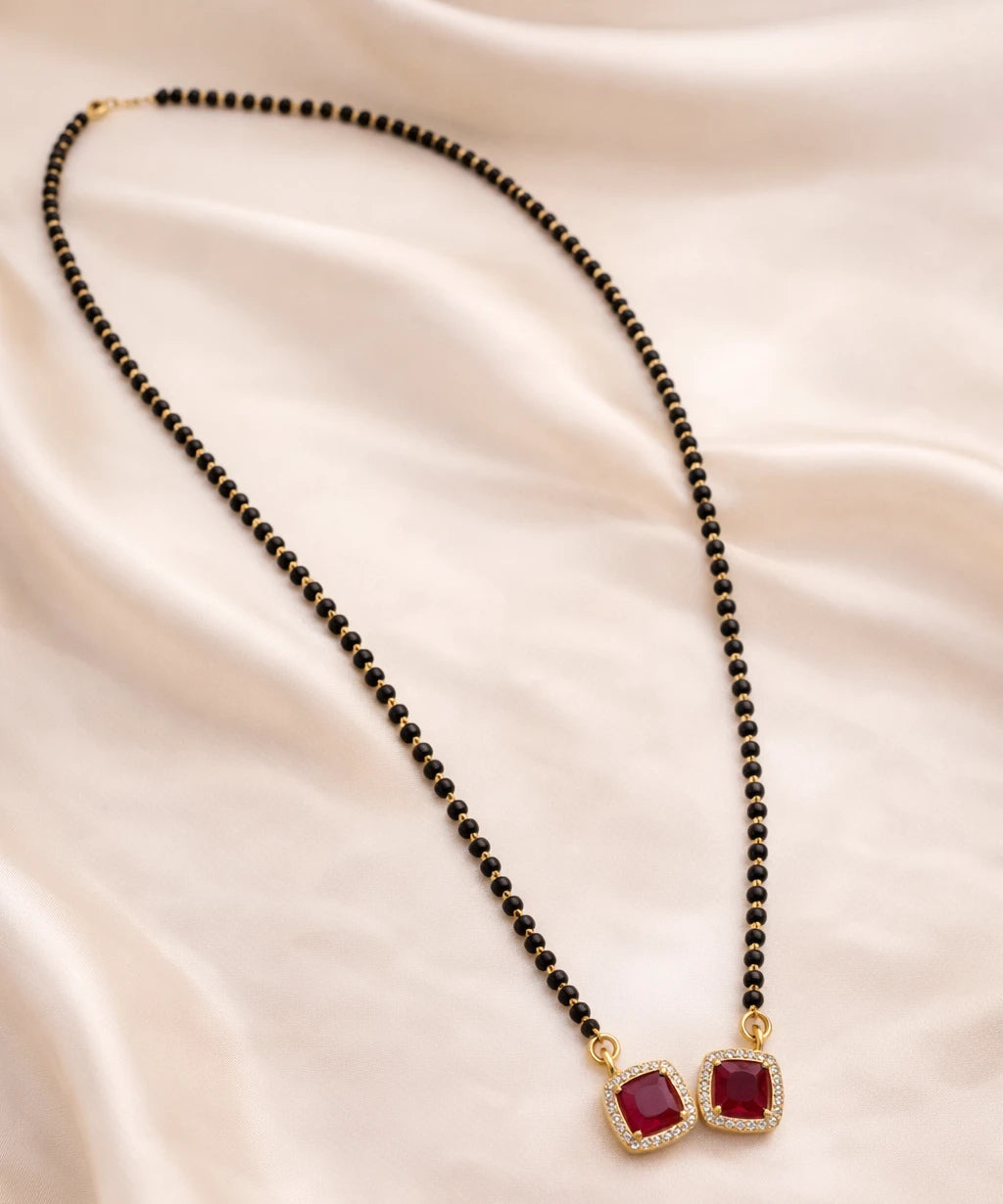 Ruby Edge Mangalsutra