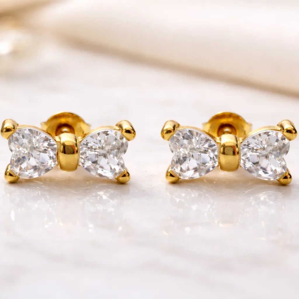 Twin Heart Glow Studs