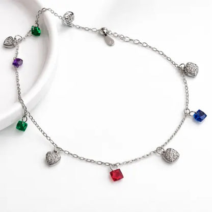 Rainbow Love Anklet