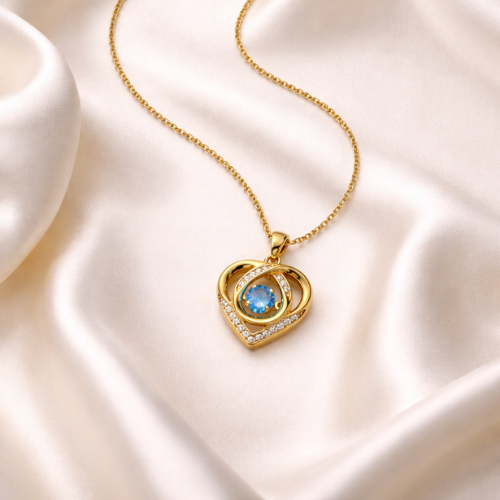 Blue Heart Pendant
