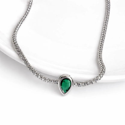 Emerald Glow Tennis Bracelet