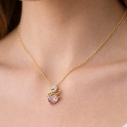 Pink Swan Pendant