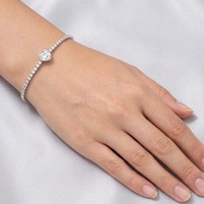 Heart Glow Tennis Bracelet