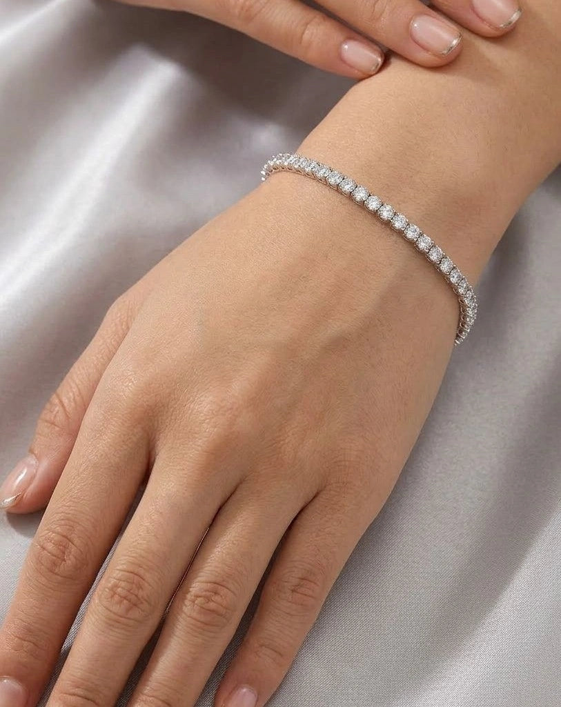 Crystal Glow Tennis Bracelet