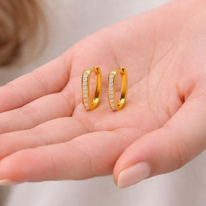 Golden Radiance Hoops