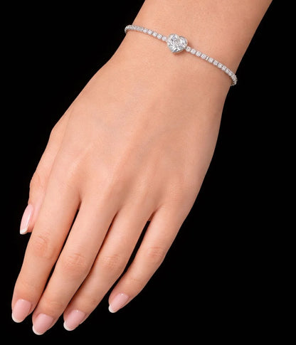 Heart Glow Tennis Bracelet