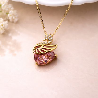 Pink Swan Pendant