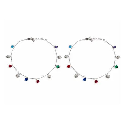 Rainbow Love Anklet