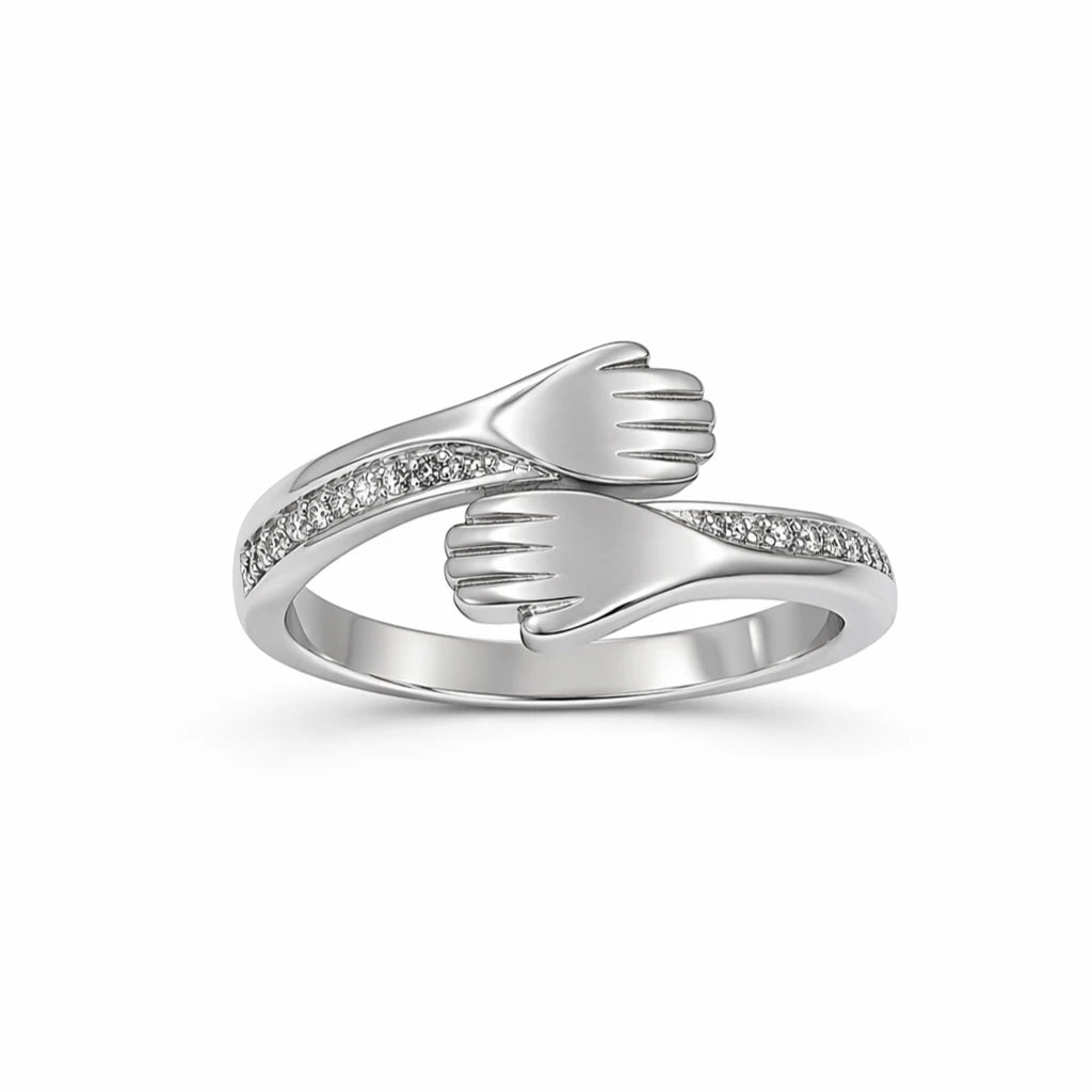 925 Sterling Silver Hug Ring