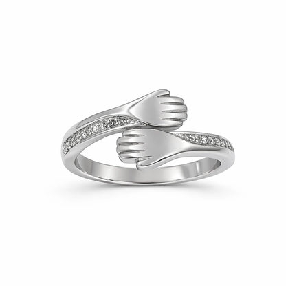 925 Sterling Silver Hug Ring