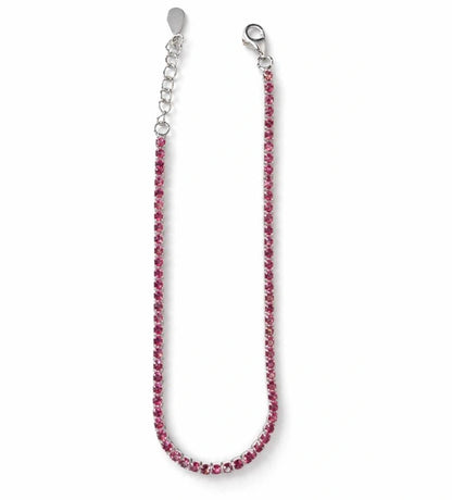 Ruby Glow Tennis Bracelet