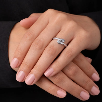 925 Sterling Silver Hug Ring