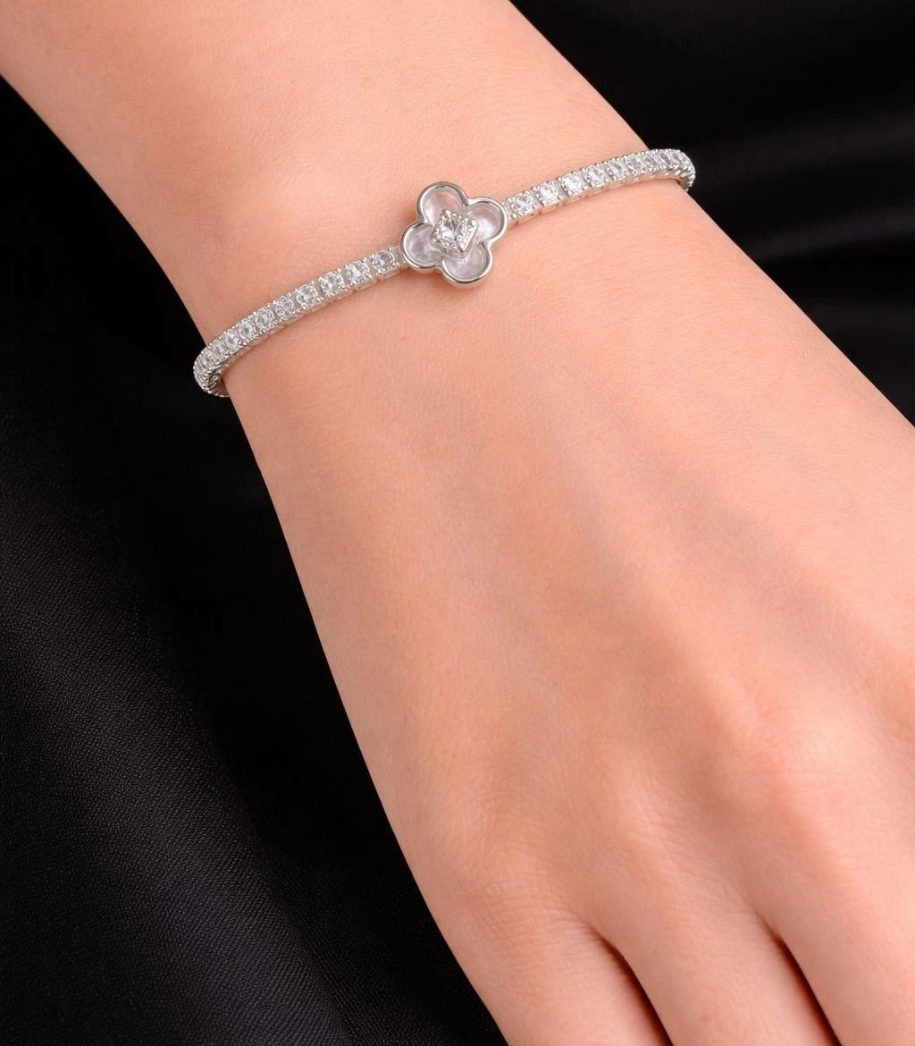 Floral Glow Tennis Bracelet