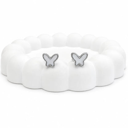 925 Sterling Silver Butterfly Stud Earrings