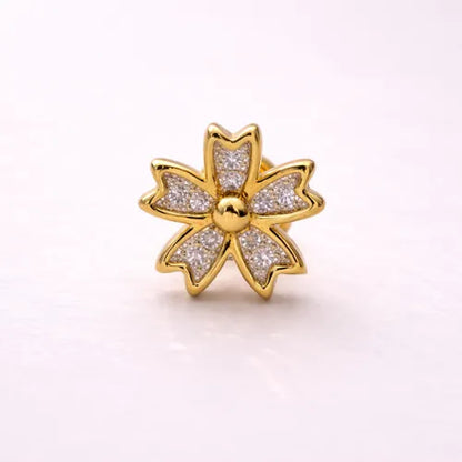 Golden Bloom CZ Studs