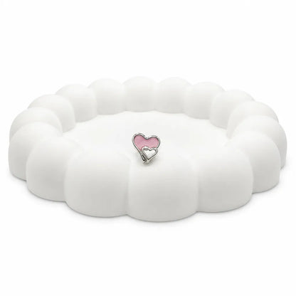 925 Sterling Silver Sweetheart Glow Stud Earrings