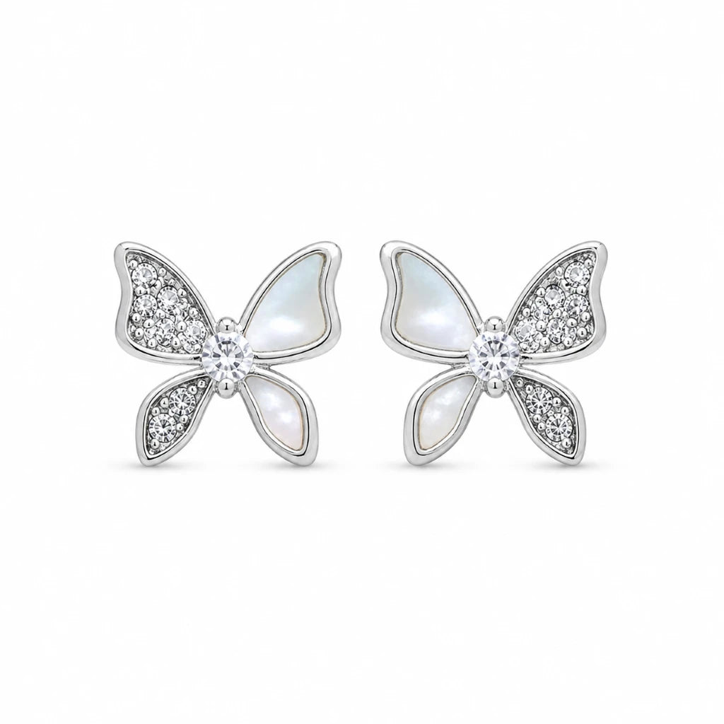 925 silver butterfly earrings for women