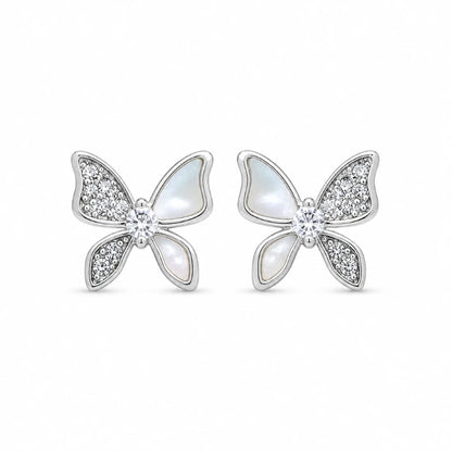 925 silver butterfly earrings for women
