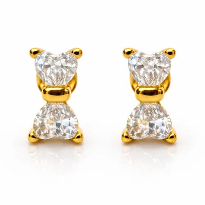 Twin Heart Glow Studs