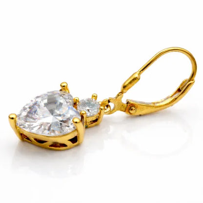 Radiant Heart Drops Earrings