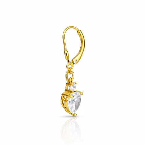 Radiant Heart Drops Earrings