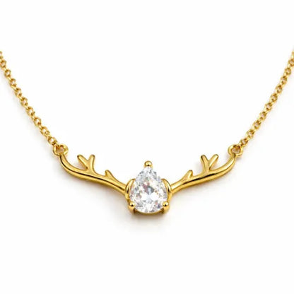Antler CZ Pendant