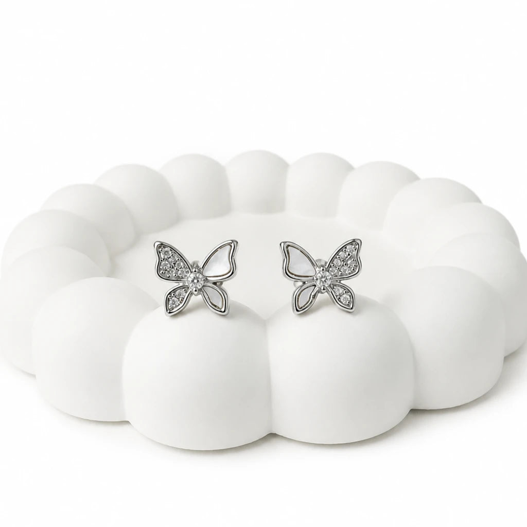 925 silver butterfly earrings for women