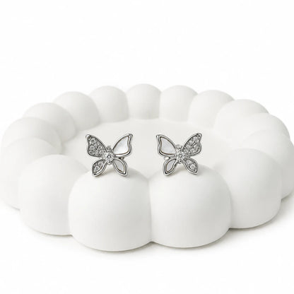925 silver butterfly earrings for women