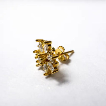 Sunburst Floral Stud Earrings