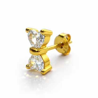 Twin Heart Glow Studs